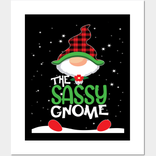 The sassy gnome Christmas family matching funny gift Posters and Art